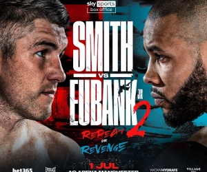 Rematch rescheduled Liam Smith vs Chris Eubank Jr 2 postponed again Savannah Marshall Franchon Crews-Dezurn  boxrec tickets boxxer ben shallom what happened injury injured trainer joe mcnally wiki