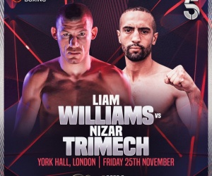 Welshman Liam Williams comes back to face Frenchman Nizar Trimech at the York Hall boxrec fight time date tv channel undercard undercard interviews channel 5 wiki wales chris eubank jr rematch