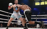 Demetrius Andrade defeats beats Luke Keeler boxing masterclass who won result report score