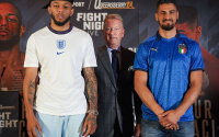 Lyndon Arthur remained unbeaten as a ninth-round stoppage of Italian Davide Faraci set up a potential rematch with British rival Anthony Yarde