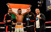 Indian amateur star Mandeep Jangra emerges successful on professional debut in Kissimmee, Florida Luciano Ramos boxrec career record watch highlights