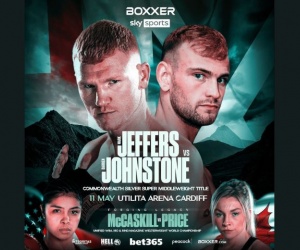 Unbeaten English and Scottish champions Mark Jeffers and Darren Johnstone collide for the Commonwealth Silver super-middleweight title may 11 saturday oddschecker betting odds boxrec ringwalks