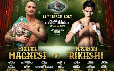 How to watch Michael Magnesi vs Masanori Rikiishi WBC Silver Super Featherweight title fight predictions cost price uk dazn subscription boxrec