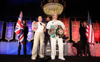 Mikaela Mayer tells British fans to root for her in 'fight of the year' with Chantelle Cameron 73% american wiki boxrec most valuable promotions female roster caroline dubois MVPW-06 UK vs. USA full press conference quotes nakisa bidarian