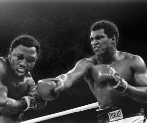 Thrilla in Manila between Muhammad Ali and Joe Frazier