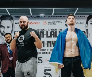 Nathan Gorman vs Bohdan Myronets weighin David Adeleye british commonwealth heavyweight title fight fabio wardley boxrec betting odds full highlights