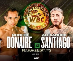 Nonito Donaire vs Alexandro Santiago WBC Bantamweight World title fight added to Errol Spence Jr vs Terence Crawford card main event co boxrec oddschecker what time start when ringwalks uk bst america difference 4am watch