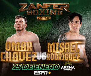 Son of Julio Cesar Chavez will face unbeaten Olympian Misael Rodriguez in super-middleweight main event jr. boxrec wiki espn