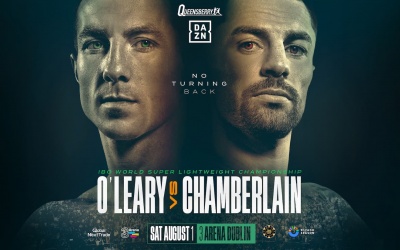 Pierce O'Leary vs Mark Chamberlain fight preview betting odds prediction ibo world super-lightweight title hopw to watch results live reports oddschecker who wins what time start ireland uk frank warren promoter trainer maxi hughes highlights