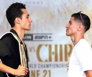 Rafael Espinoza and Sergio Chirino discuss their all-Mexican world title fight predictions oddschecker wiki boxrec who wins tips uk sky sports how to watch live results