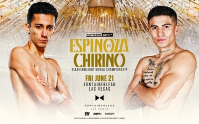 WBO featherweight champion Rafael “El Divino” Espinoza and Sergio Chirino clash in all-Mexican world title battle boxrec oddschecker predictions who wins bookies bets odds fight higlights