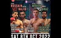 VIP team up with SportyStuffTV to broadcast double title bill Reece Mould vs Hamed Ghaz Zahid Hussain Razaq Najib IBO Continental Lightweight how to watch what time start boxrec