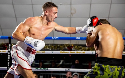 Ryan 'The Rhino' Woolridge charges towards his first title shot