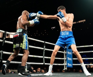 Sebastian “The Towering Inferno” Fundora retains WBC and WBO super-welterweight titles against Chordale Booker boxrec watch full fight higlights youtube