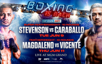 shakur stevenson vs Felix “La Sombra” Caraballo Jessie Magdaleno vs top rank june Yenifel Vicente