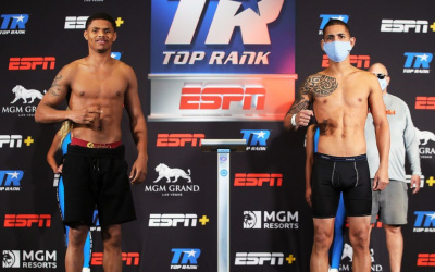 Shakur Stevenson vs Felix Caraballo weigh-in results
