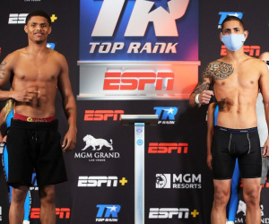 Shakur Stevenson vs Felix Caraballo weigh-in results