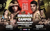 Sunny Edwards defends IBF title to Andres Campos on June 10 boxrec IBF World Flyweight title Ellie Scotney Cherneka Johnson Nina Hughes Shannon Courtenay OVO Arena Wembley tickets DAZN