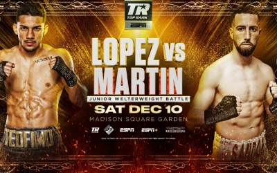 Teofimo Lopez will now face Sandor Martin after Jose “Sniper” Pedraza pulls out boxrec fight time date tv channel undercard oddscecker who wins and why how predictions betting odds