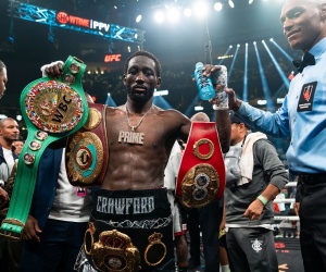 Terence Crawford announces retirement from boxing amateur boxing record professional career titles awards honours trainers brian bo mac mcintyre gym the ring magazine pound for p4f best ever canelo fight titles