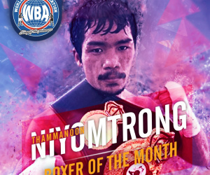 Thammanoon Niyomtrong WBA boxer of the month