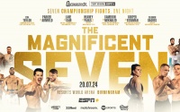 The Magnificent Seven How to watch Nathan Heaney vs Brad Pauls fight time date tv channel tnt sports start ringwalks main event us america uk england bst