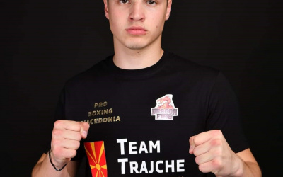 Macedonian Prodigy Trajche Ilioski wins by round 1 TKO in pro debut dragon fire boxing tony tolj