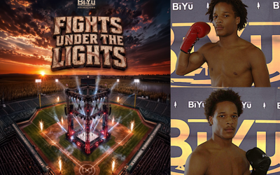 BiYu Promotions launches "Fights Under the Lights" with featuring the return of the Grandy Twins amateur record career tickets buy watch fight results highlights boxrec how to watch