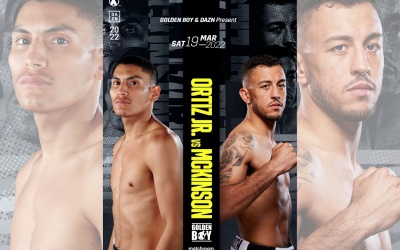 Vergil Ortiz Jr. vs Michael McKinson WBO International Welterweight title fight is off boxrec salgado world champion highlights rhabdomyolysis Golden Boy Promotions what happened fight predictions how to watch