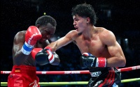 Xander Zayas defeats Abass Baraou to unify junior middleweight world titles boxrec fight Xander Zayas becomes youngest active unified world champion with Abass Baraou win wiki puerto rico first ever titles Boricua island